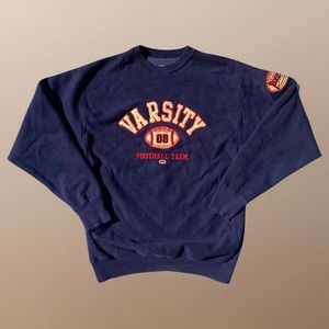 Vintage Navy Blue Varsity Sweatshirt by Steve and Barry's